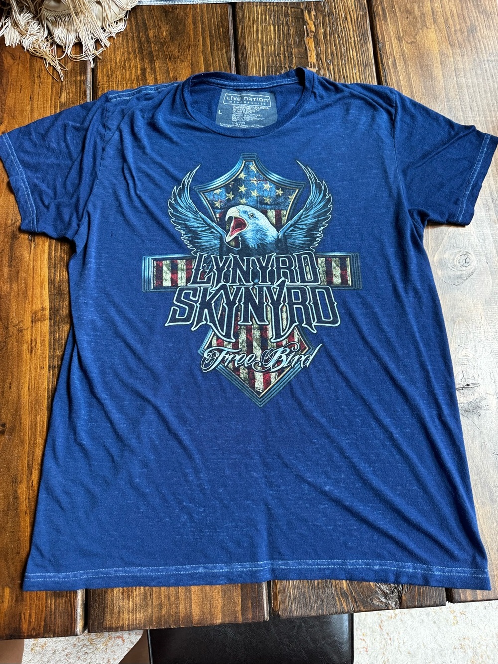 Men's Blue 'Free Bird' Graphic T-Shirt